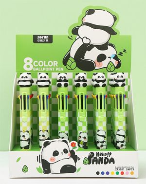 PEN 8 COLOUR PANDA - 24PC DISPLAY