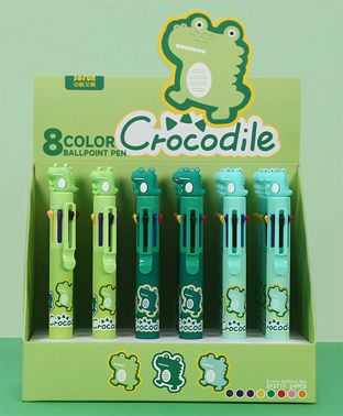 PEN 8 COLOUR CROCODILE - 24PC DISPLAY