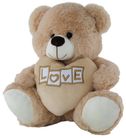 LOVE BEAR WITH HEART BEIGE 60CM - #SP