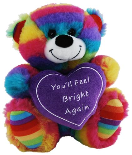 BEAR JELLY FEEL BRIGHT HEART 18CM