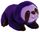 PURPLE CROUCHING SLOTH 28CM
