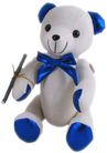 BEAR AUTO LARGE 38CM:BLUE METALLIC