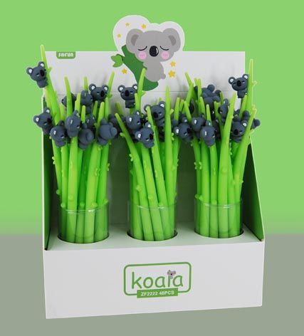 SILICONE PEN KOALA 48PC DISPLAY