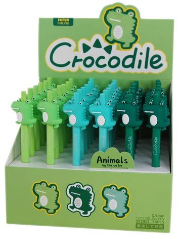 CLICK PEN CROCODILE - 36PC DISPLAY