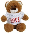 BEAR HOODIE WHITE - LOVE 25CM