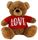 BEAR BRN - LOVE RED SHIRT 40CM