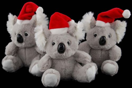 KOALA WITH CHRISTMAS HAT