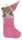 MERRY CHRISTMAS STOCKING - PINK 30CM