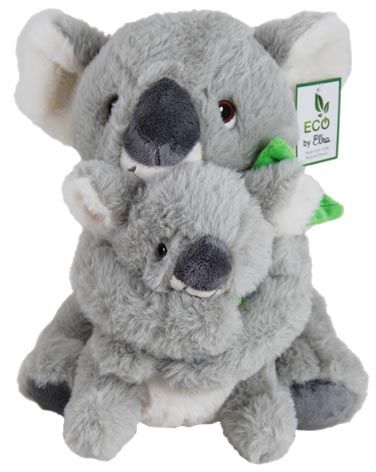ECO KOALA W/BABY 28CM 100% RECYCLED