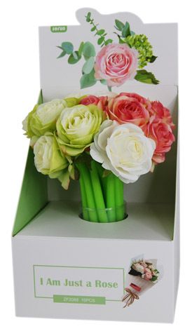 SILCONE ROSE COLOURED - 16PC DISPLAY