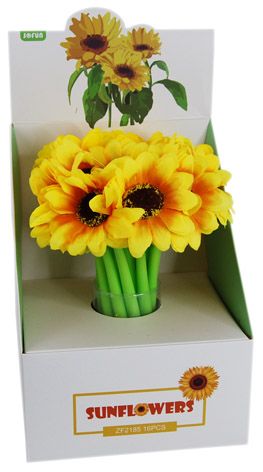 PEN SUNFLOWER - 16PC DISPLAY