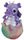 DRAGON IN EGG - PURPLE 21CM