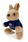 SITTING KANGAROO W/ AUSTRALIA SHIRT 14CM