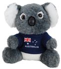 SITTING KOALA WITH AUSTRALIA SHIRT 14CM
