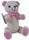 BEAR AUTO LARGE 38CM: PINK GINGHAM
