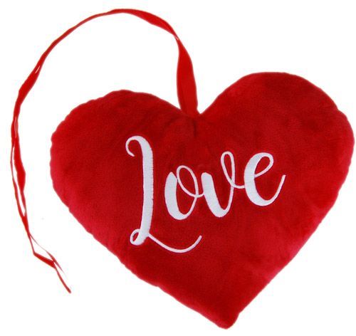 HEART WITH RIBBON  LOVE 24CM