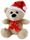 CHRISTMAS BEAR HO HO HO HAT 15CM -