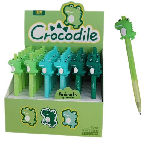 CLICK PEN CROCODILE - 36PC DISPLAY