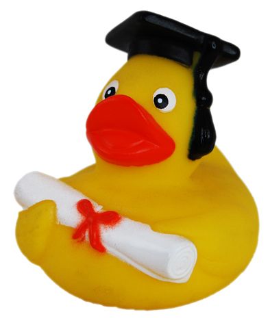 GRADUATION RUBBER DUCK 8CM