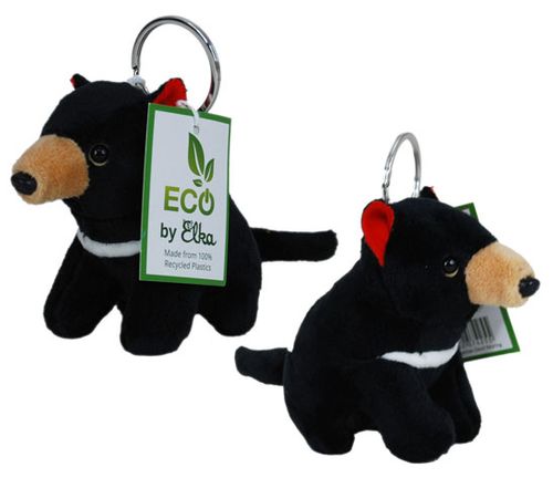 ECO TASMANIAN DEVIL KEYRING -100% RECYCD