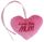PINK MUM HEART WITH RIBBON 12CM