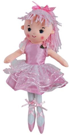 DOLL BALLERINA OLIVIA PINK 35CM