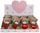BEAR GABBY LOVE BEAR RED 12 DISPLAY 12CM