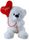 BEAR WHITE WITH BALLOON-I LOVE YOU