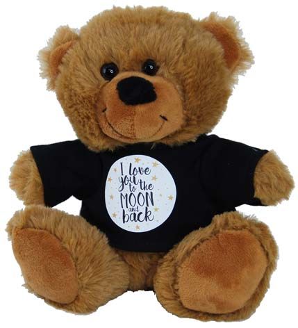 BEAR MOON & BACK - BLACK SHIRT 23CM
