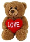 BIJOU BROWN BEAR WITH HEART 24CM