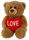 BIJOU BROWN BEAR WITH HEART 24CM