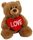 BIJOU BROWN BEAR WITH HEART 29CM