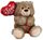 BEAR WITH METALLIC BALLOON 26CM
