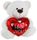 OLLIE BEAR WITH HEART CREAM 41CM