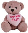 BEAR - LOVE YOU MUM HEART 15CM