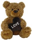 BEAR TILLY WITH HEART BROWN 50CM