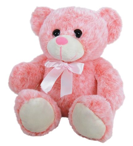 BEAR SMARTIE  - LIGHT PINK 23CM