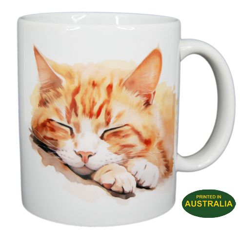 COFFEE MUG - GINGER CAT WC