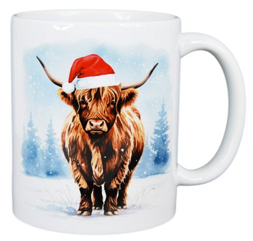 COFFEE MUG -CHRISTMAS HIGHLAND COW(2026)