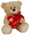 BEAR FOZZIE W/HEART - BROWN 23CM #SP