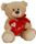 BEAR FOZZIE W/HEART - BROWN 23CM #SP