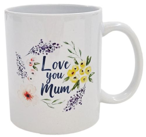 COFFEE MUG - LOVE YOU MUM FLORAL