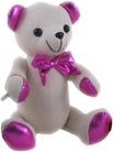 BEAR AUTO LARGE 38CM: PINK METALLIC
