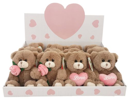 BEAR GABBY PINK LOVE BEARS 12 PACK
