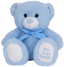BEAR MY FIRST TEDDY BLUE 18CM