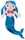 MERMAID DOLL AMPHITRITE BLUE 50CM