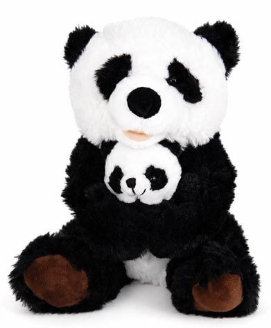 PANDA WITH BABY 24CM