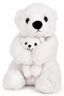 POLAR BEAR WITH BABY 24CM