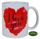 COFFEE MUG - HEART - I LOVE YOU