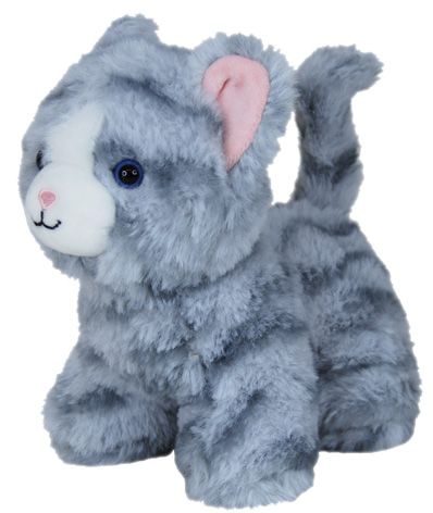 PAWSOME PALS CAT - TABBY GREY 17CM